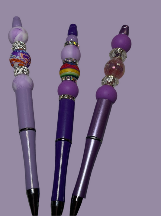 Fancy Beaded writing Pen  3PC