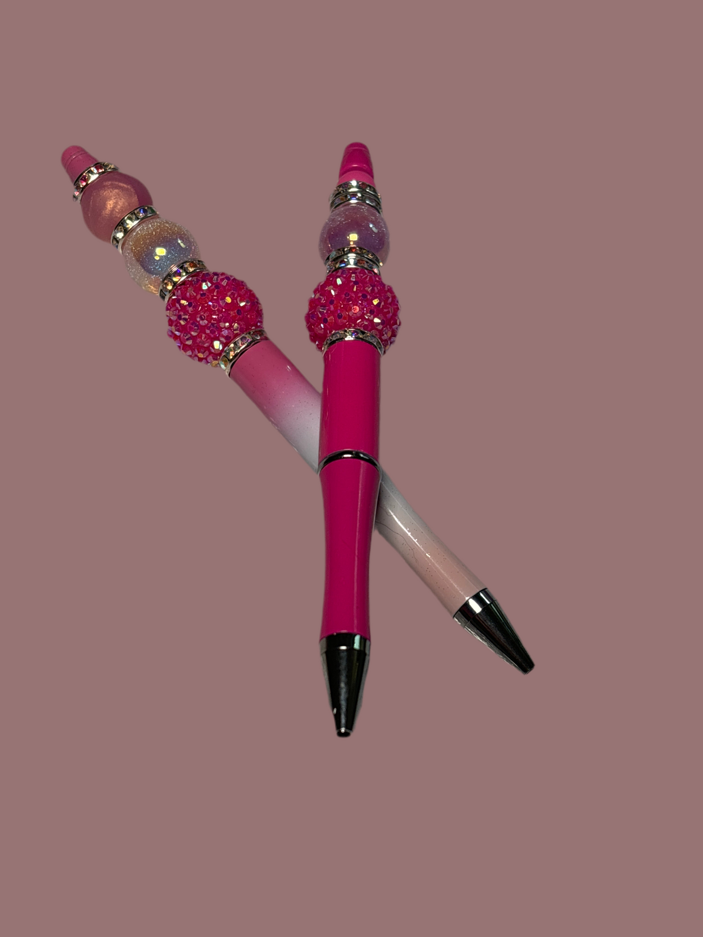 FANCY BEADED WRITING  PEN  2PC